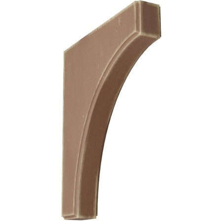 Ekena Millwork 1 3/4"W x 10"D x 12"H Clarksville Wood Vintage Decor Bracket, Weathered Brown BKTWD02X10X12CVBR